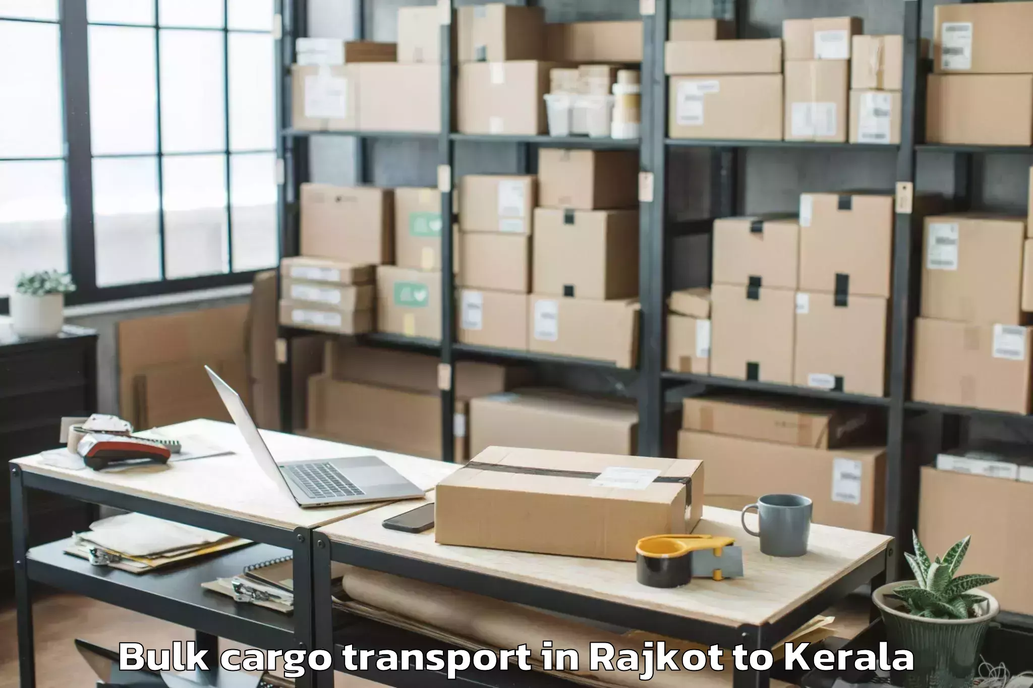 Quality Rajkot to Changanacherry Bulk Cargo Transport